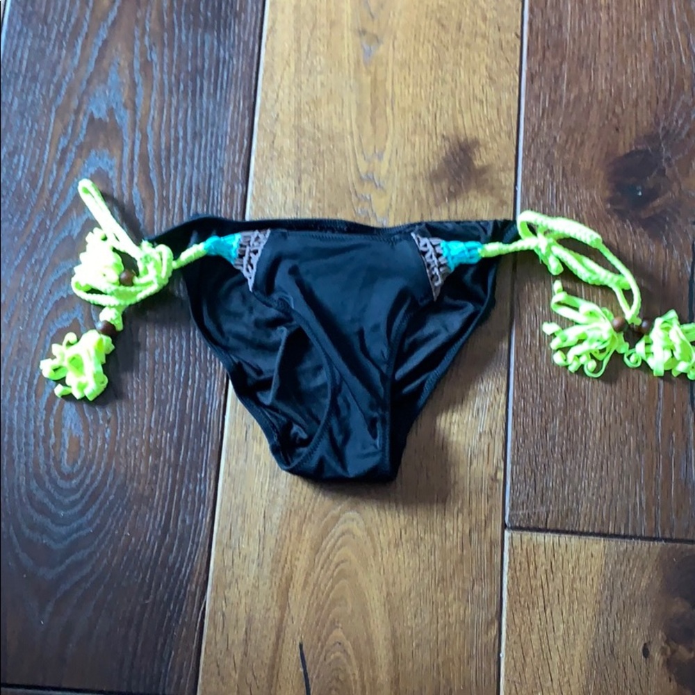 Neon Macrame Bikini Bottom
